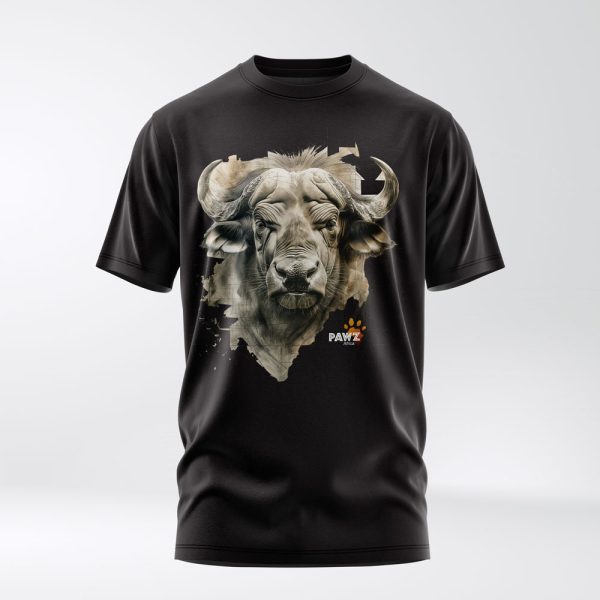 Black buffalo crew neck t-shirt