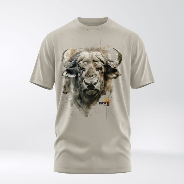 Stone buffalo crew neck t-shirt