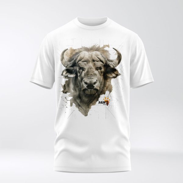 White buffalo crew neck t-shirt