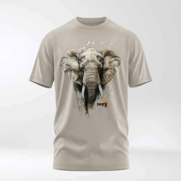 Stone elephant crew neck t-shirt