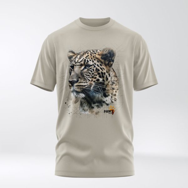 Stone leopard crew neck t-shirt