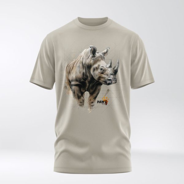 Stone rhino crew neck t-shirt